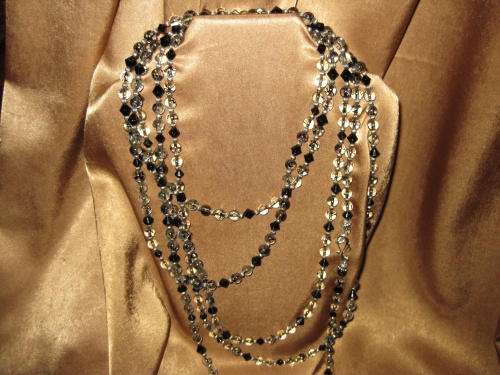 black confetti necklace (channeling "Hot Coco collection)