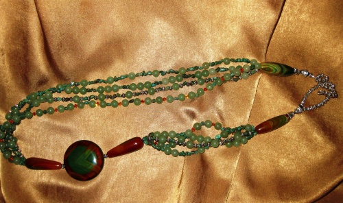 a study in green coco  (necklace)( CHANNELING "HOT COCO" COLLECTION)