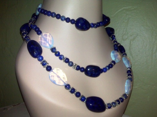 Beautiful Blue (necklace) (channeling "hot coco" collection)