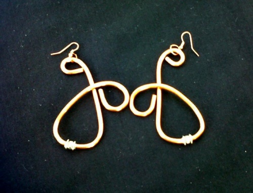 Loup de loup in copper (earrings)