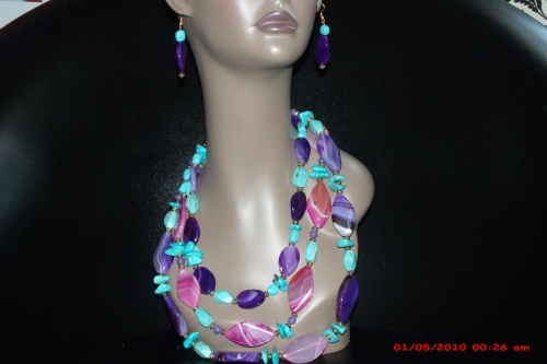 cARIBBEAN rOMANCE (necklace and earrings)