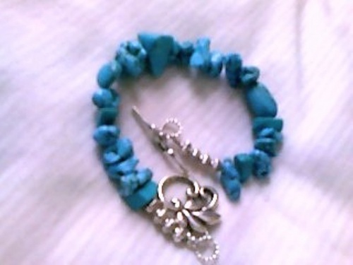study in blue bracelet